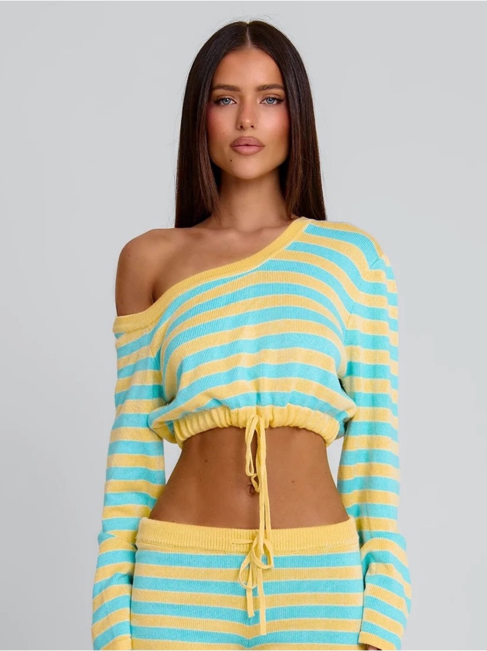 OUTCAST Hattie Striped Knit Crop Top